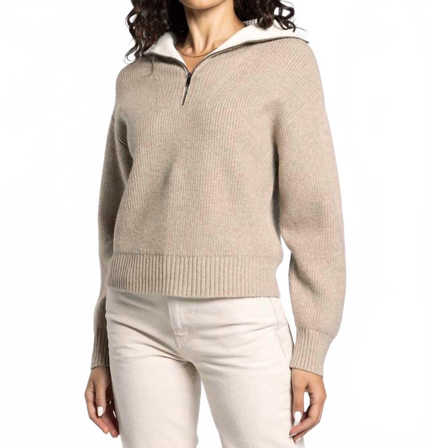 Celia Sweater In Taupe Heather