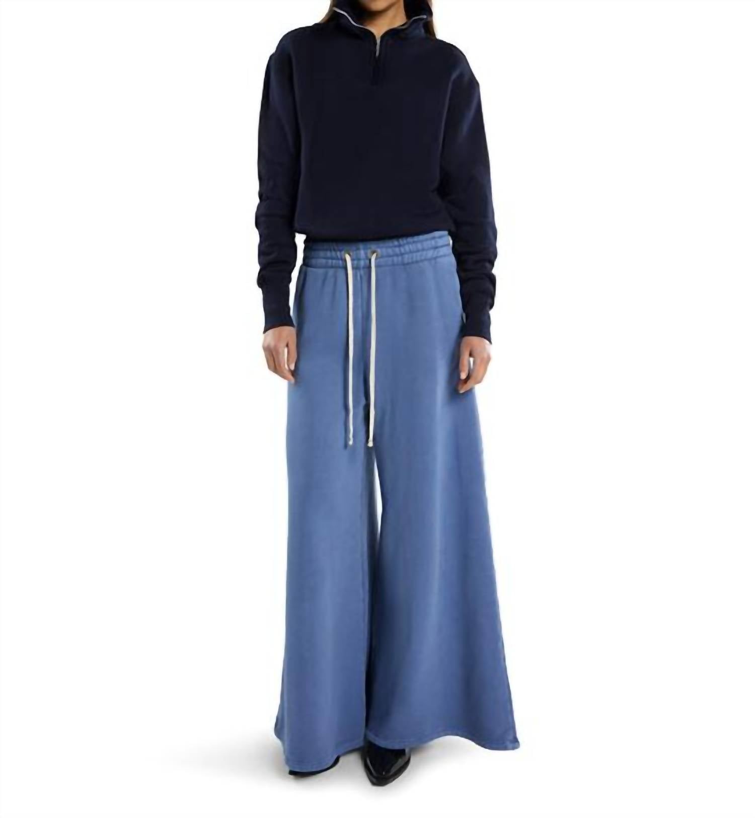 Bailey Crop Half Zip Pullover Sweater In Navy