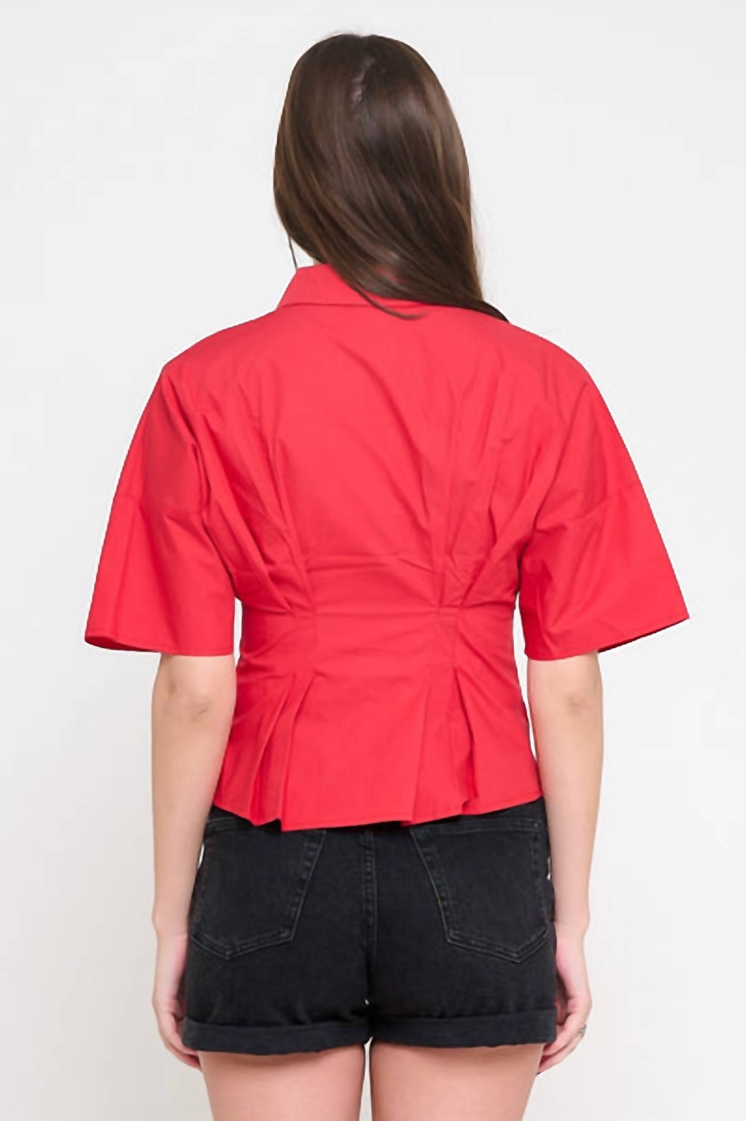 Anne Blouse In Red