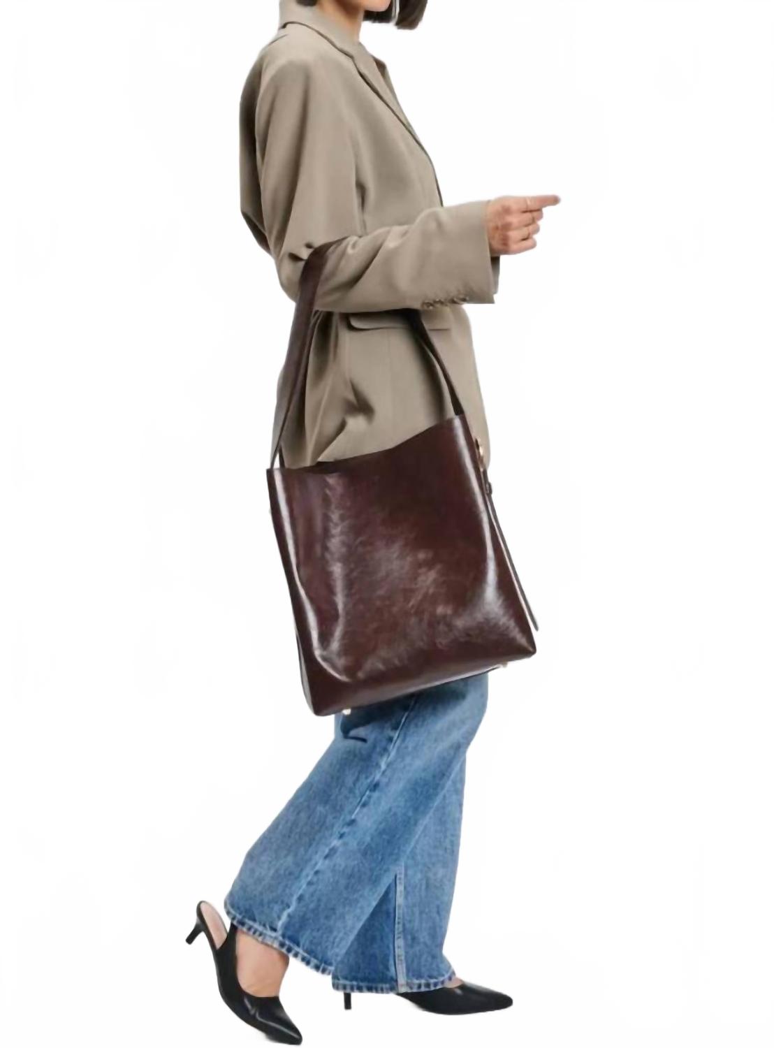 Brooke Bucket Bag In Chocolate