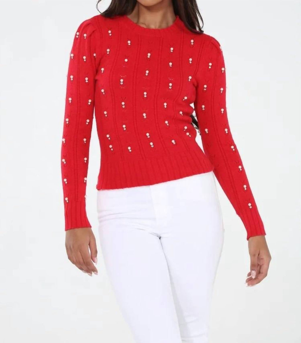 Arlette Sweater In Red