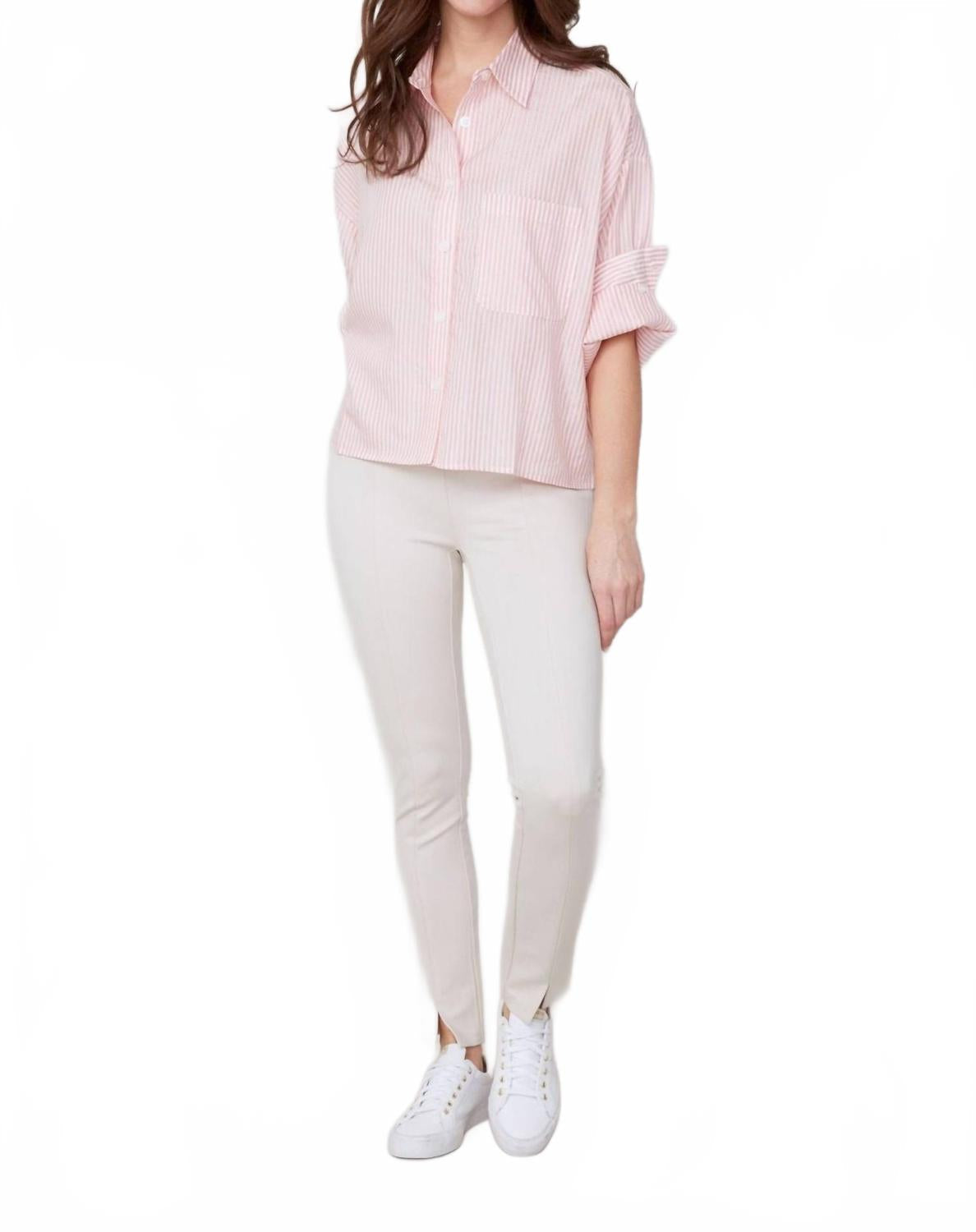 Ecocosy Knit Slim Pants In Oyster