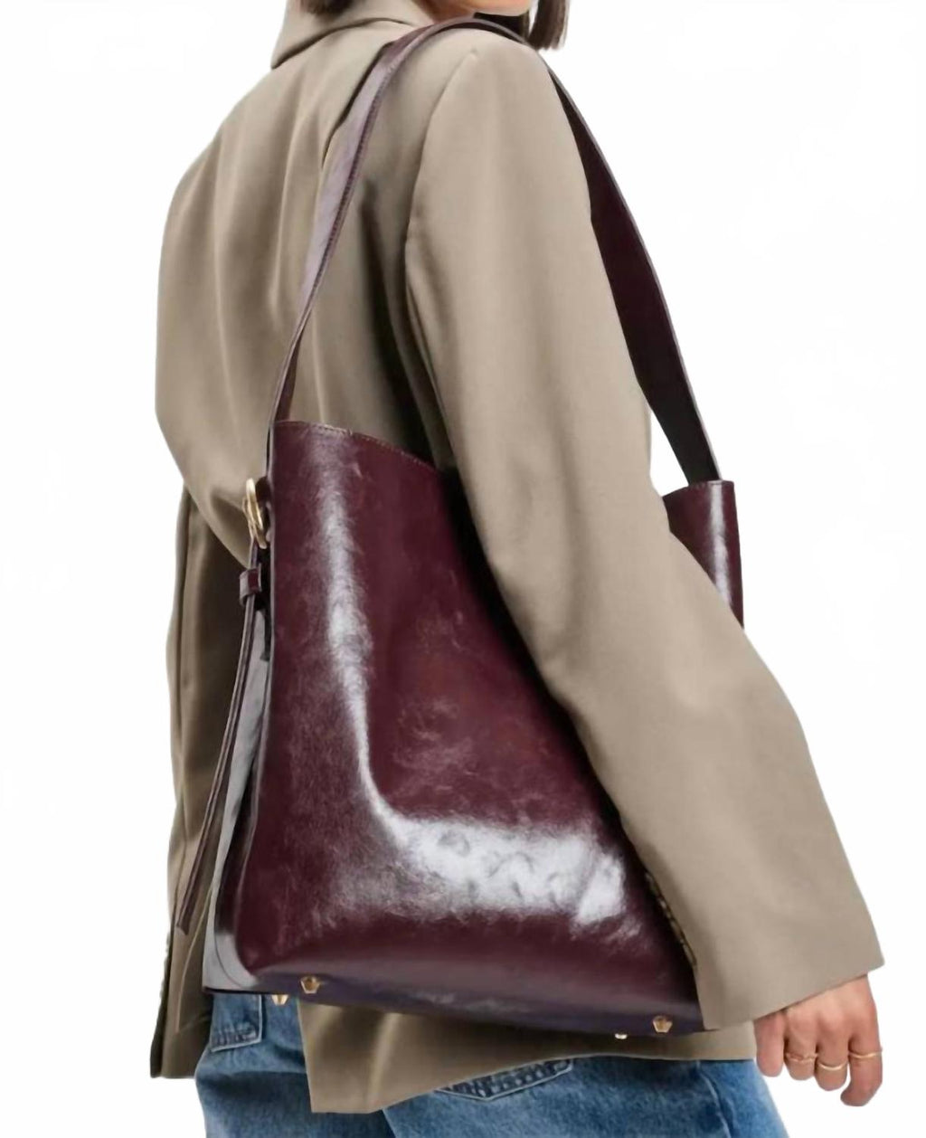 Brooke Bucket Bag In Chocolate