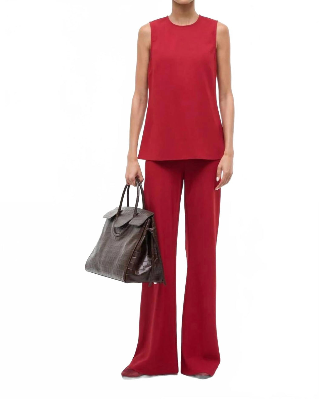 Bronte Tank Top In Pomegranate