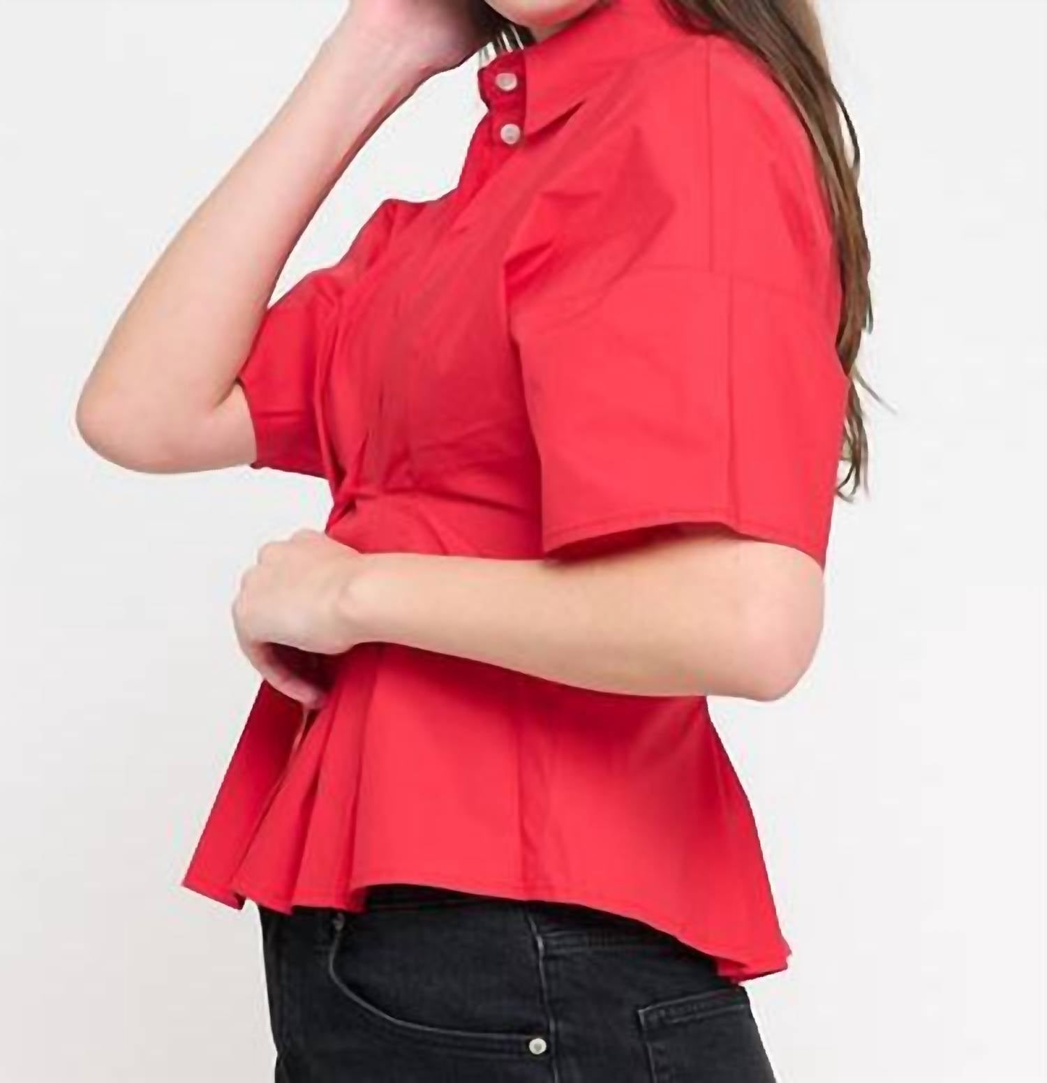 Anne Blouse In Red