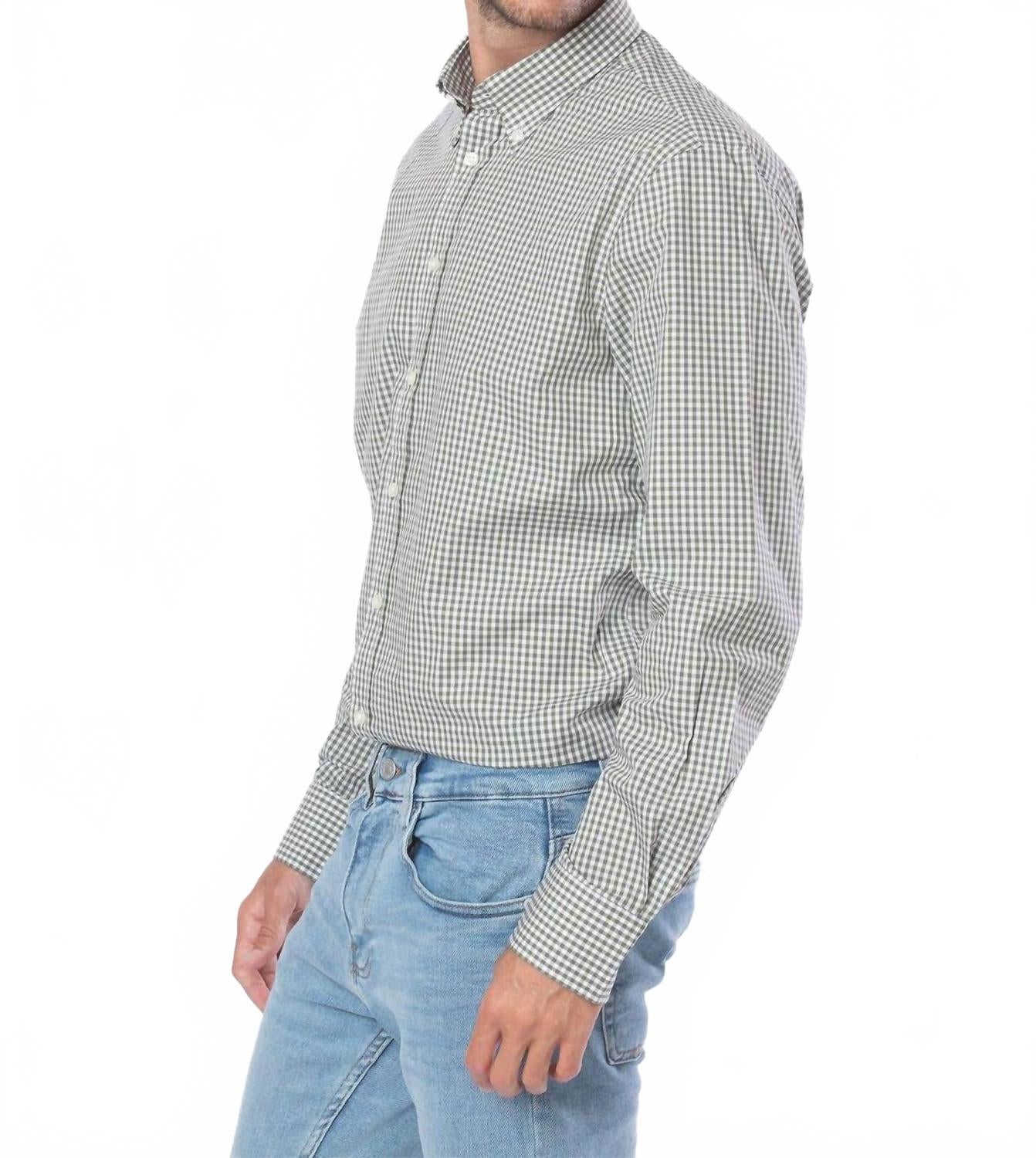 Dress Long Sleeve Shirts In Olive