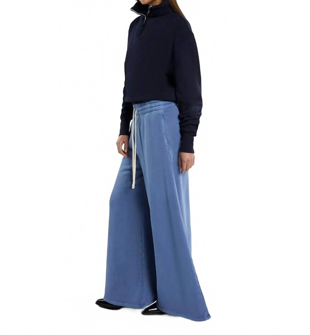 Bailey Crop Half Zip Pullover Sweater In Navy