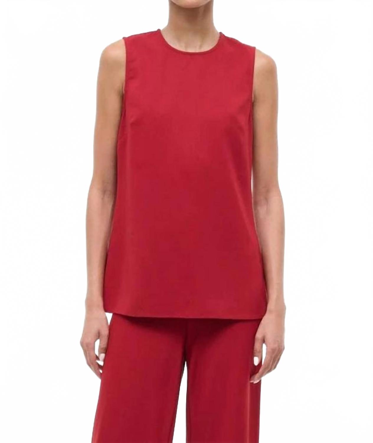 Bronte Tank Top In Pomegranate