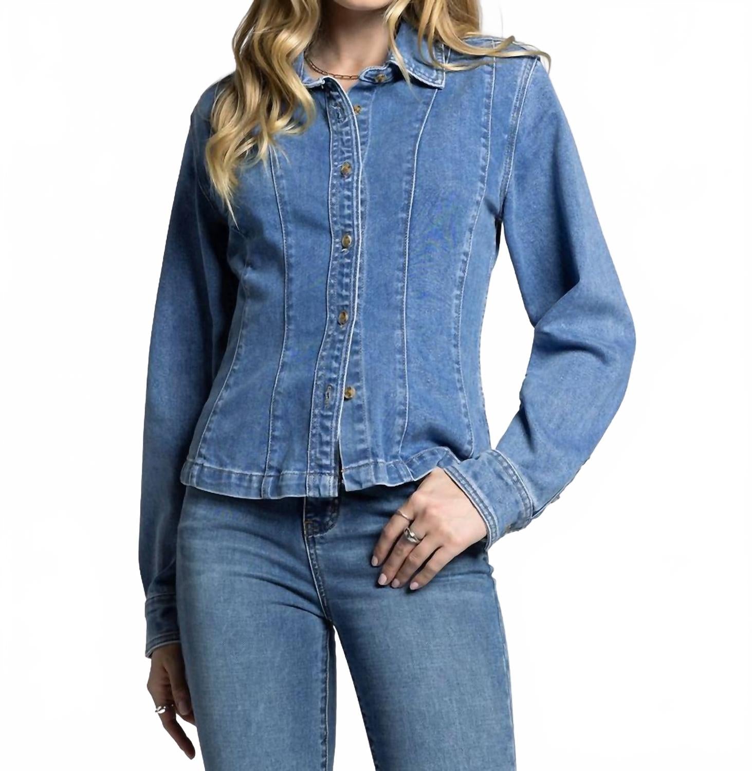 Estelle Shirt In Delphine Wash