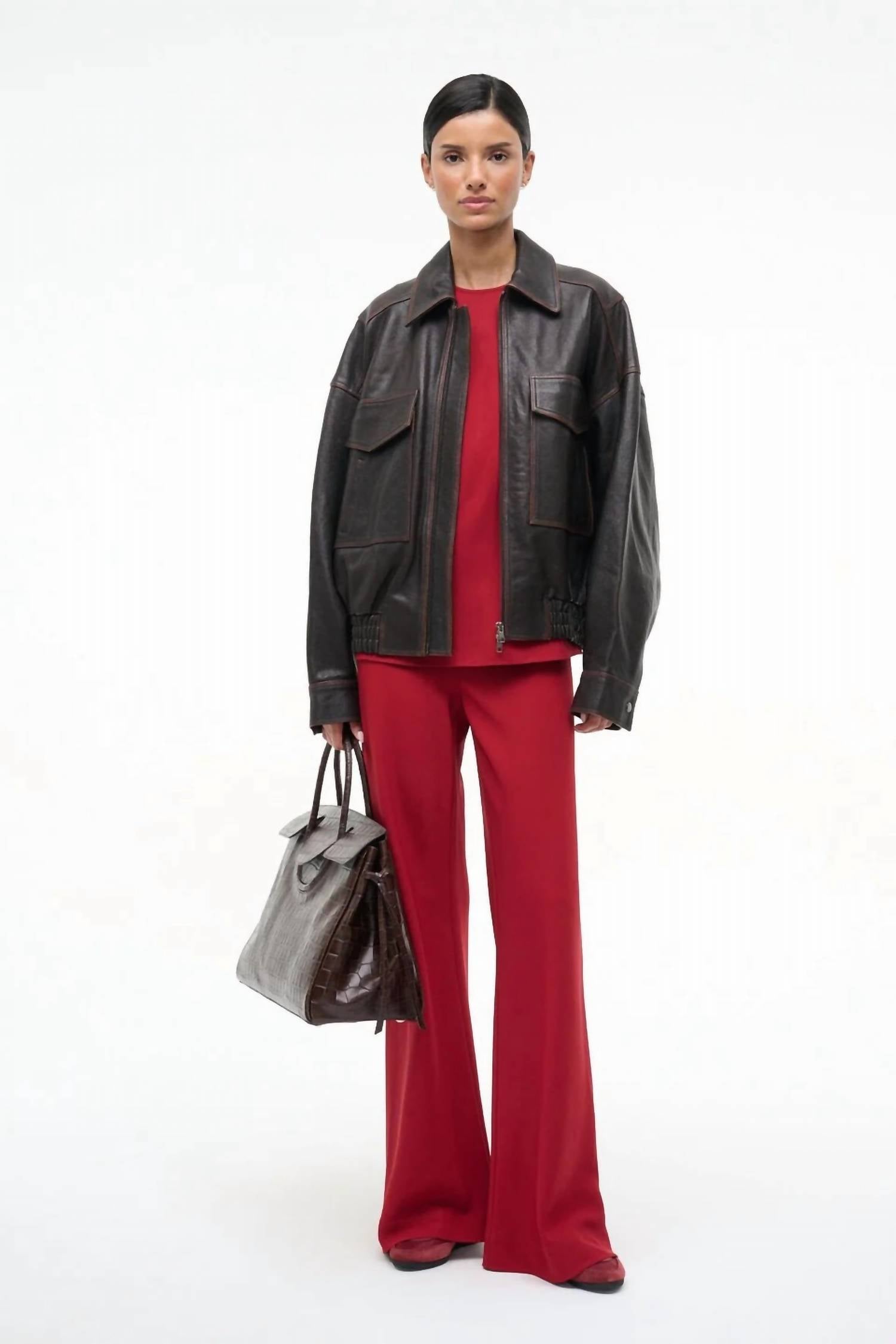 Bronte Tank Top In Pomegranate